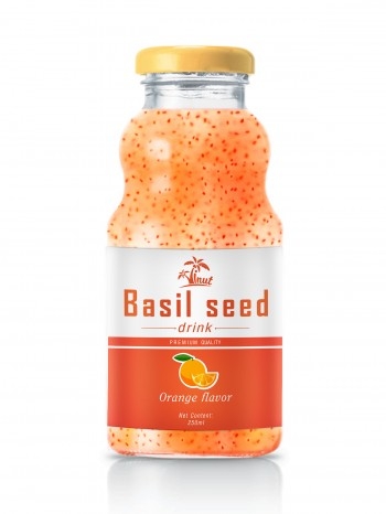 Basil Seed Drink With Orange Flavor